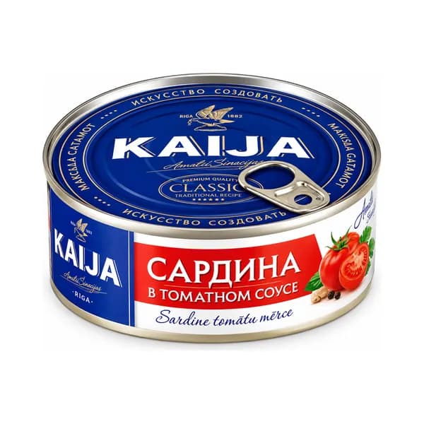 Сардина Kaija В Томатном соусе 240 гр