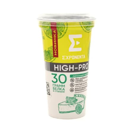Йогурт ложковый Exponenta High-Pro Лимонный Чизкейк 250 гр