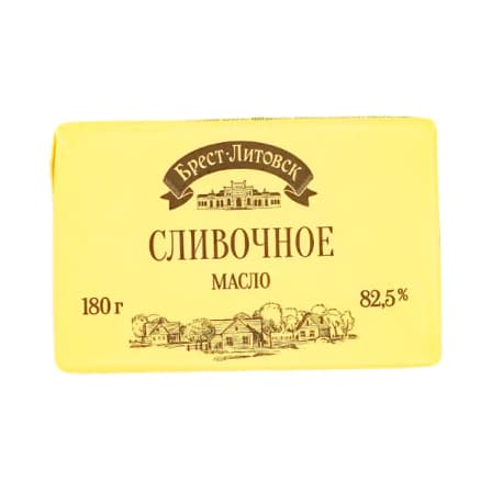 Масло Сливочное Брест Литовск 82,5% 180 гр