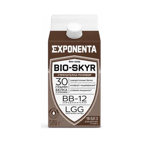 Кефир Exponenta Bio Skyr Страчателла Пломбир 500 гр