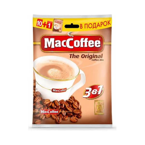 Кофе Maccoffee The Original 3в1 220 Гр 10+1