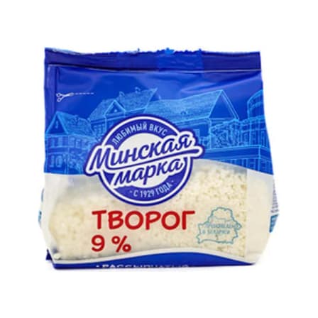 Творог Минская Марка Рассыпчатый 9% 350 гр