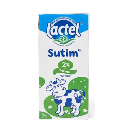 Молоко Lactel 2% 1 л
