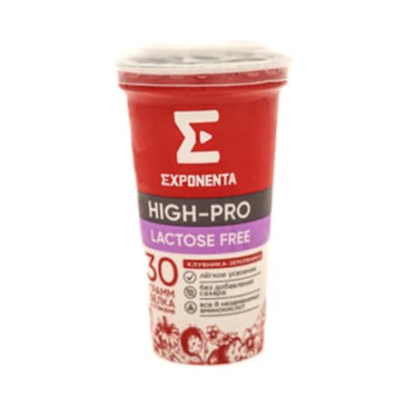 Йогурт ложковый Exponenta High-Pro Клубника Земляника 250 гр