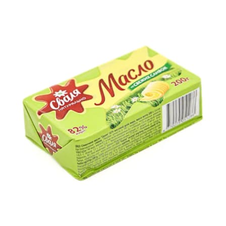 Масло Сливочное Сваля 82% 200 гр
