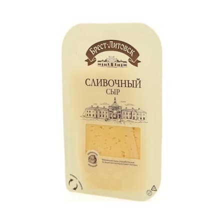 Сыр Полутвердый Брест Литовск Слив. Нарезка 130 гр