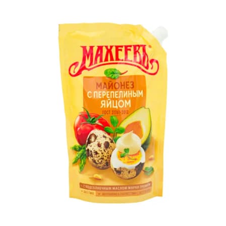 Майонез Махеевъ с Перепелиным яйцом д/п 770 гр