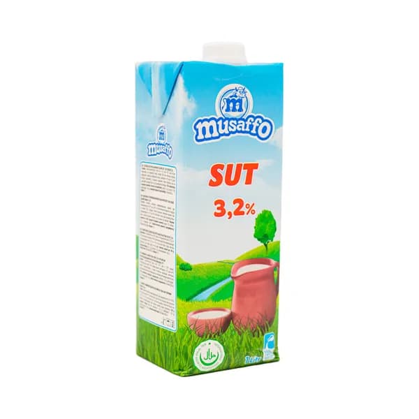 Молоко Musaffo 3,2% 1 лт