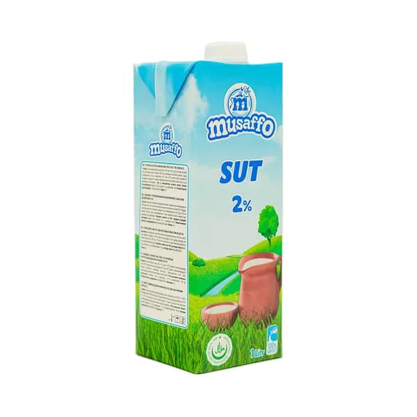 Молоко Musaffo 2% 1 л