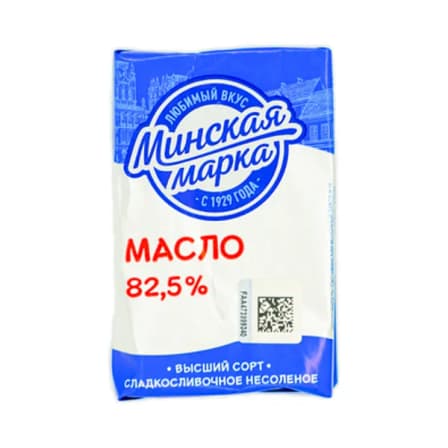Масло Cливочное Минская Марка 82,5% 180 гр
