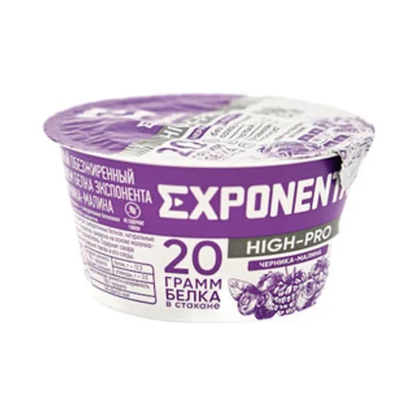 Йогурт ложковый Exponenta High-Pro Черника Малина 160 гр
