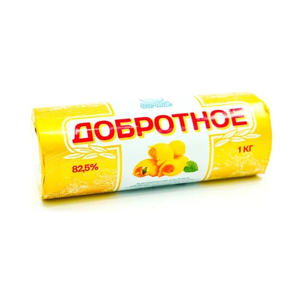 Масло Сливочное Добротное 82,5% Вес (1 Кг)