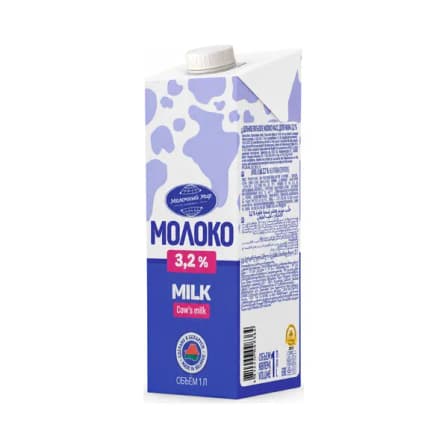 Молоко Молочный Мир 3,2% 1 Л