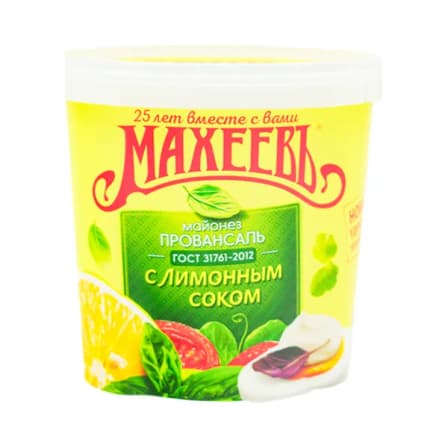 Майонез Махеевъ Провансаль с Лимонным соком Ведро 800 гр