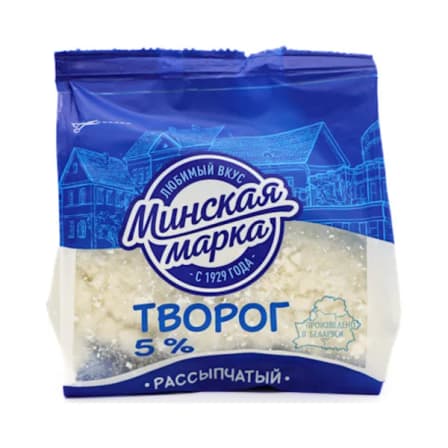 Творог Минская Марка Рассыпчатый 5% 350 гр
