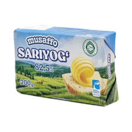 Масло Сливочное Musaffo  82,5% 200 гр