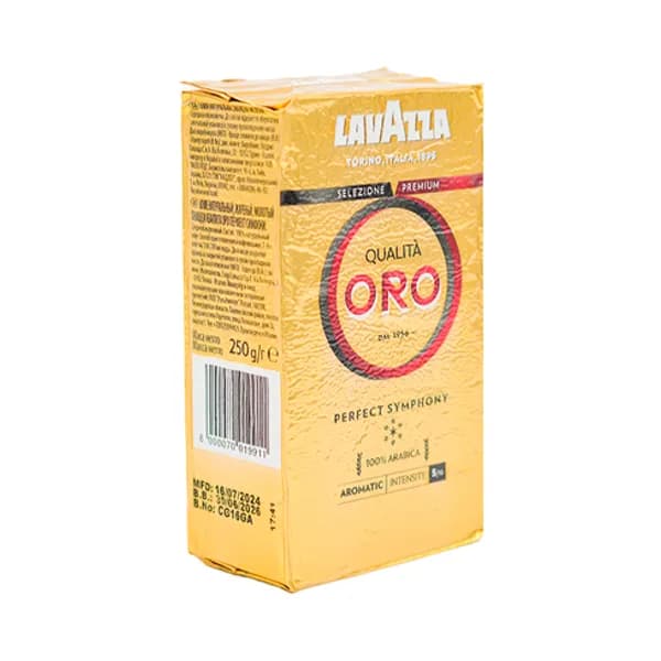 Кофе Молотый Lavazza Qualita Oro 100% Арабика 250 гр