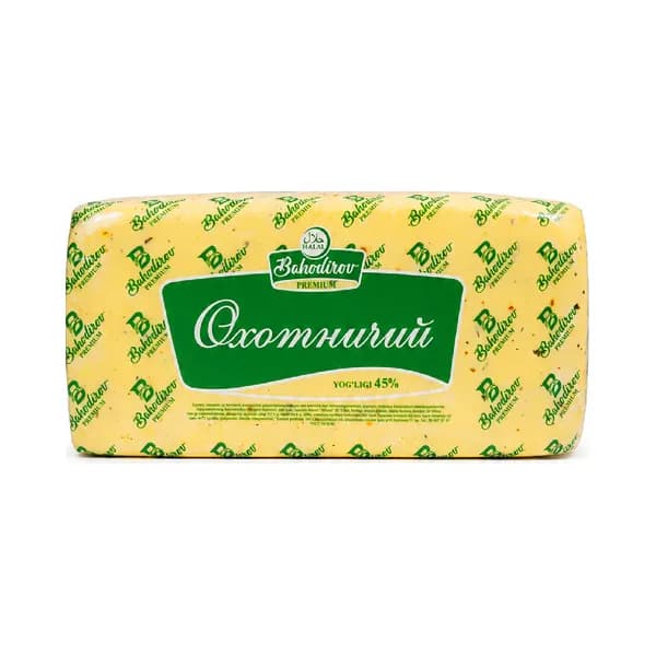 Сыр Полутвердый Bahodirov Охотничий 45% Вес