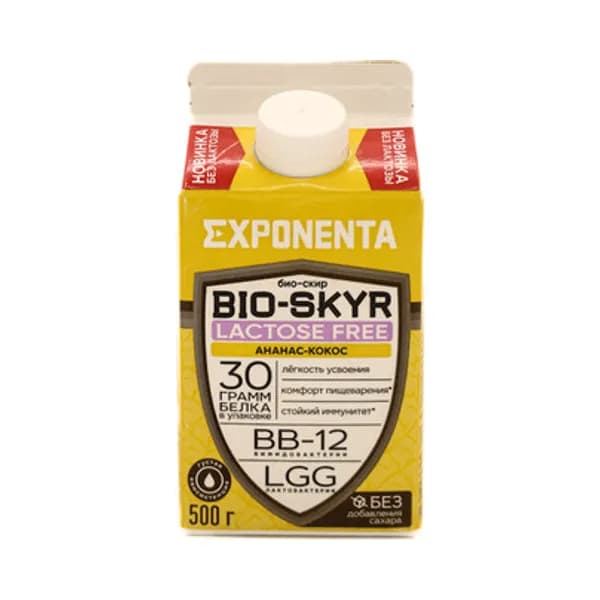 Кефир Exponenta Bio Skyr Ананас Кокос 500 гр