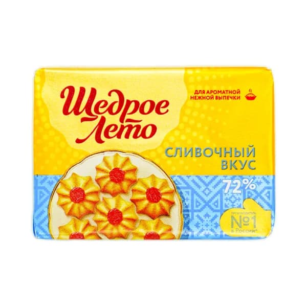 Маргарин Щедрое Лето 72% 200 гр