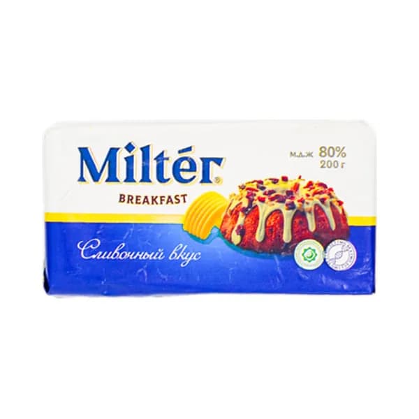 Маргарин Milter 80% 200 гр